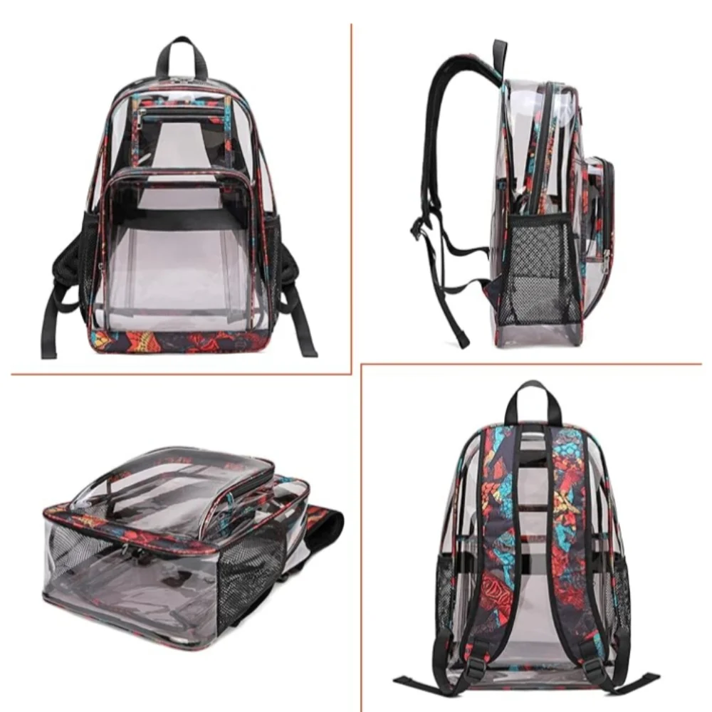 AUOBAG Transparent Multicolor Backpack - Picture 6 of 6
